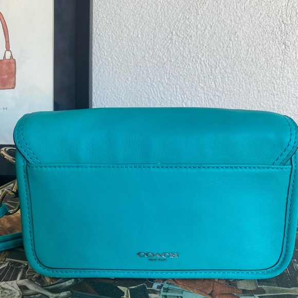 Coach Legacy Penny Turquoise Crossbody Bag - Picture 4 of 9